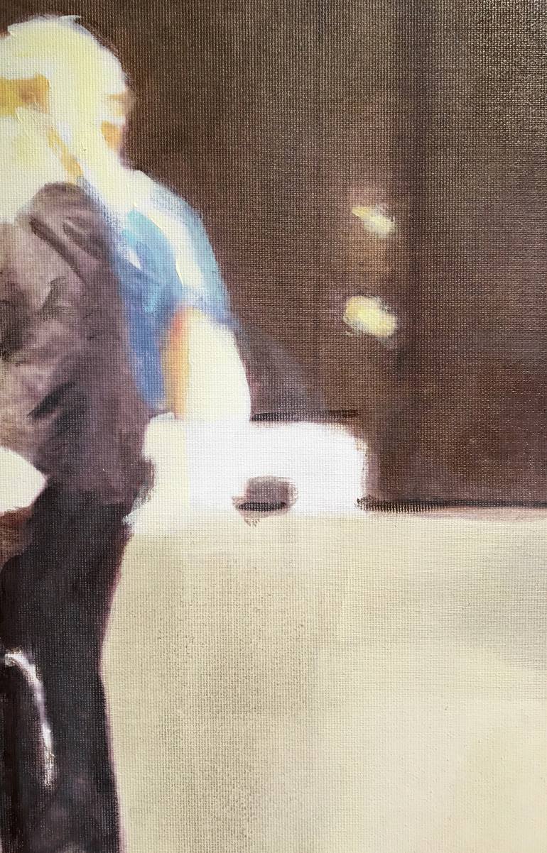 Original Abstract People Painting by Ursula Radel-Leszczynski