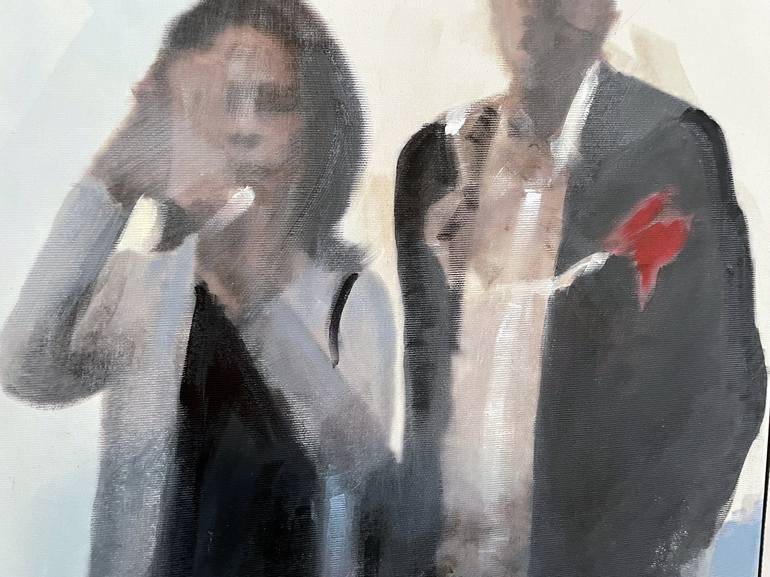 Original People Painting by Ursula Radel-Leszczynski