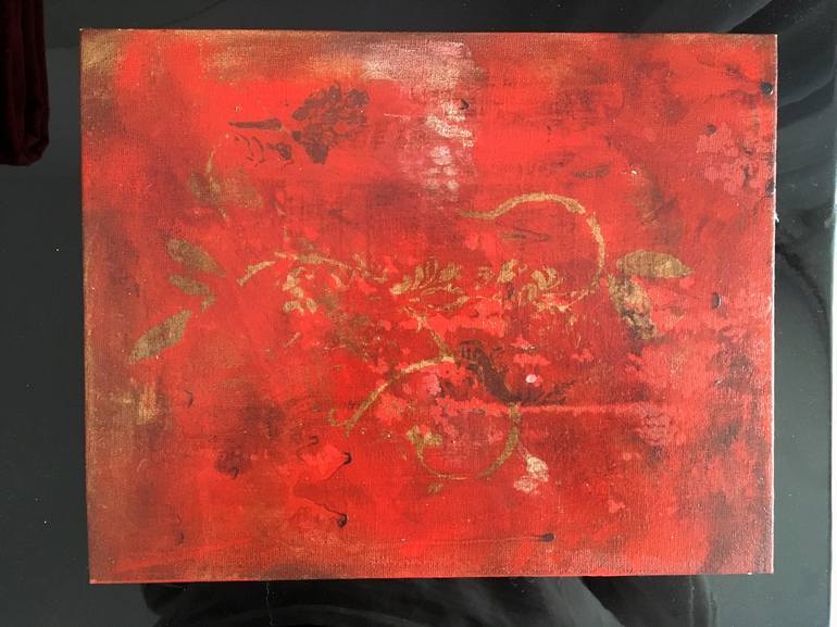 Original Fine Art Abstract Painting by Ursula Radel-Leszczynski