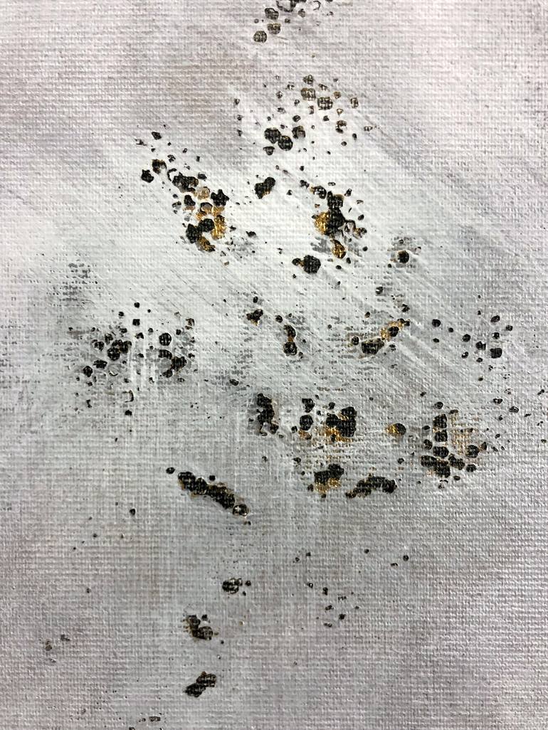 Original Minimalism Abstract Painting by Ursula Radel-Leszczynski