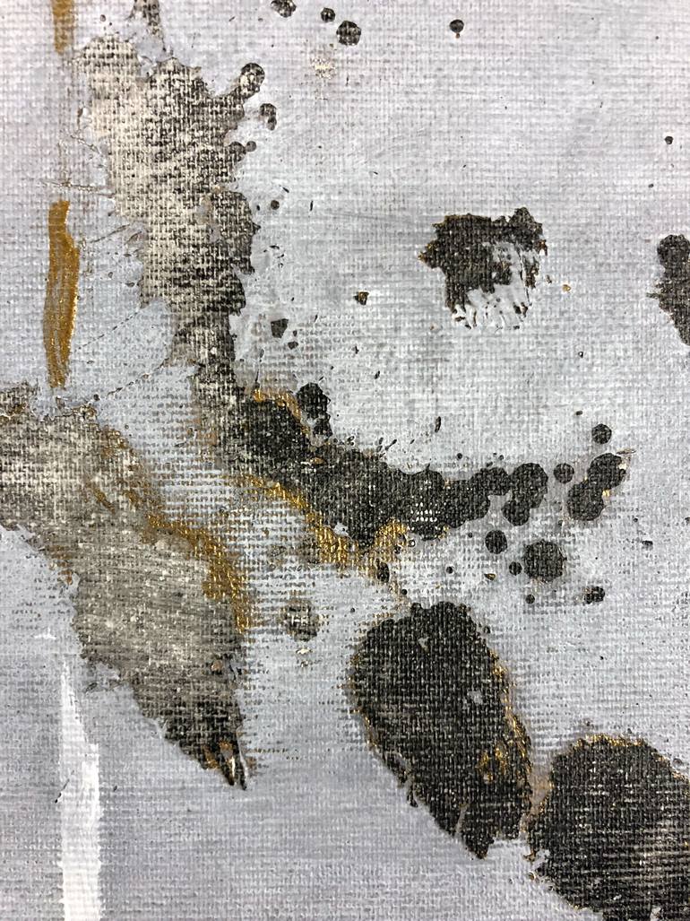 Original Minimalism Abstract Painting by Ursula Radel-Leszczynski