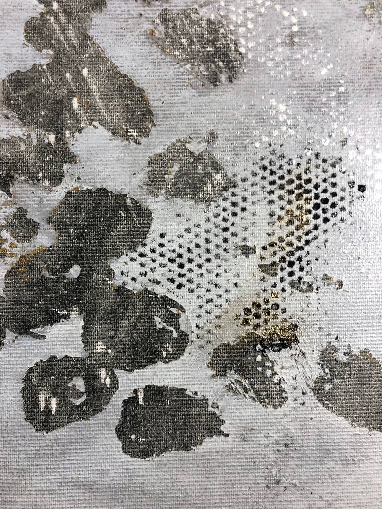 Original Minimalism Abstract Painting by Ursula Radel-Leszczynski