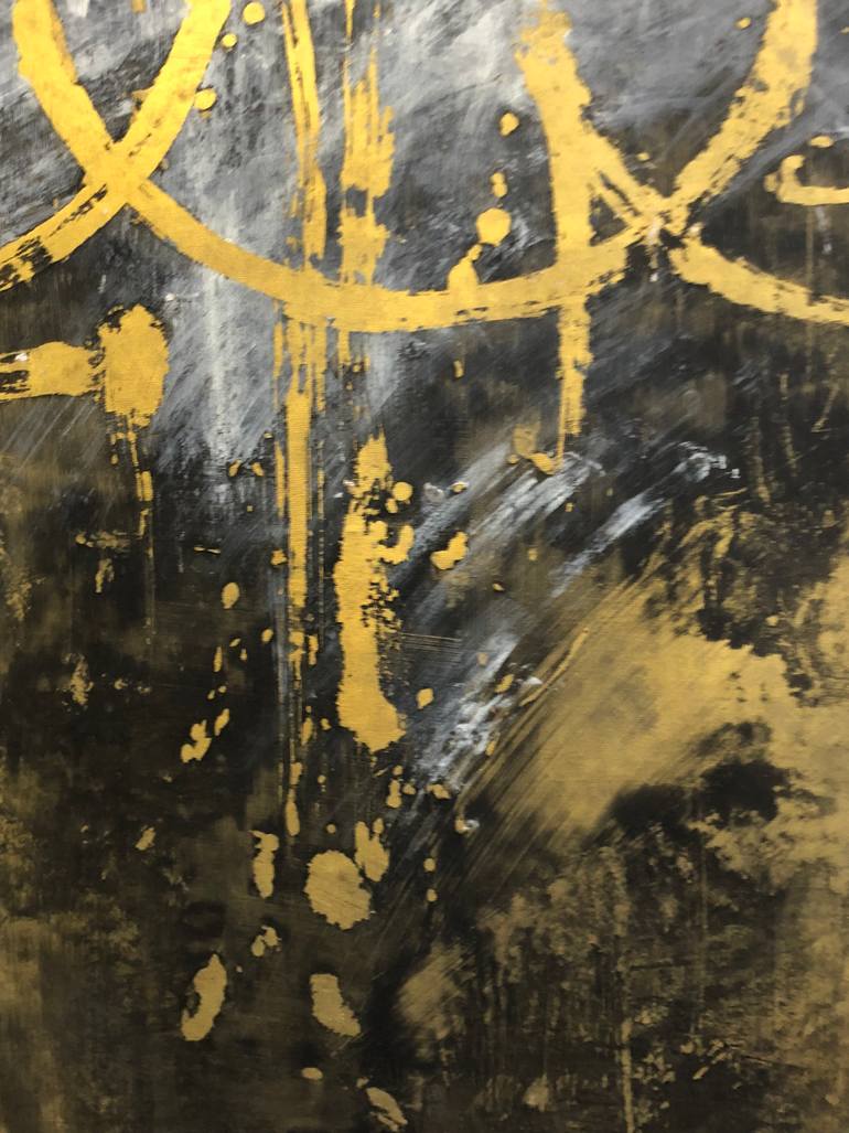 Original Abstract Expressionism Abstract Painting by Ursula Radel-Leszczynski