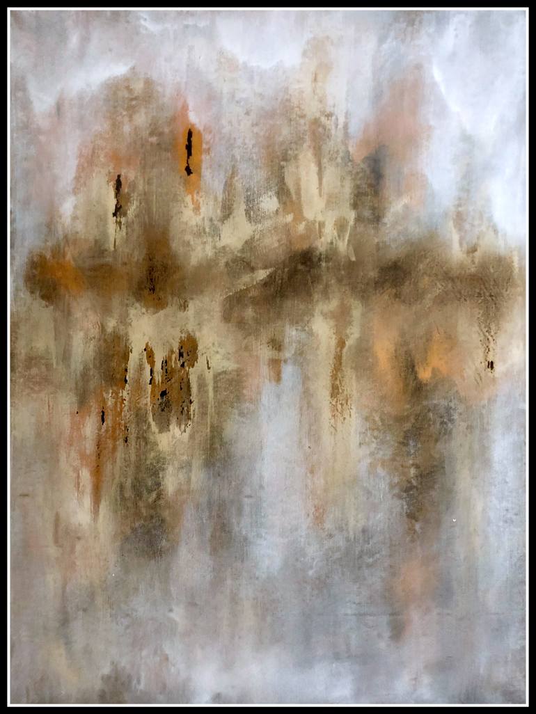 Original Impressionism Abstract Painting by Ursula Radel-Leszczynski