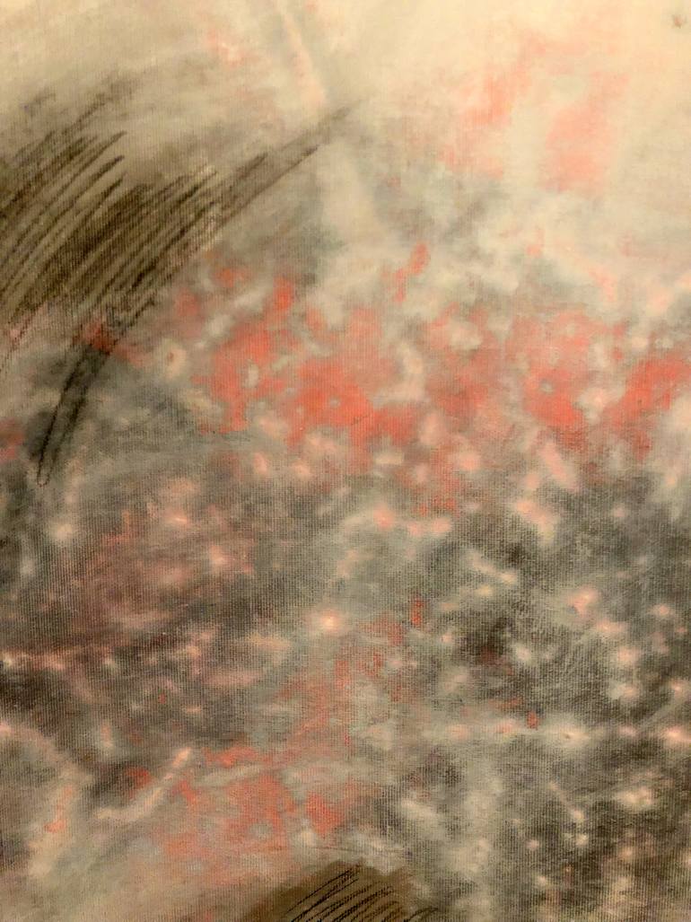 Original Minimalism Abstract Painting by Ursula Radel-Leszczynski