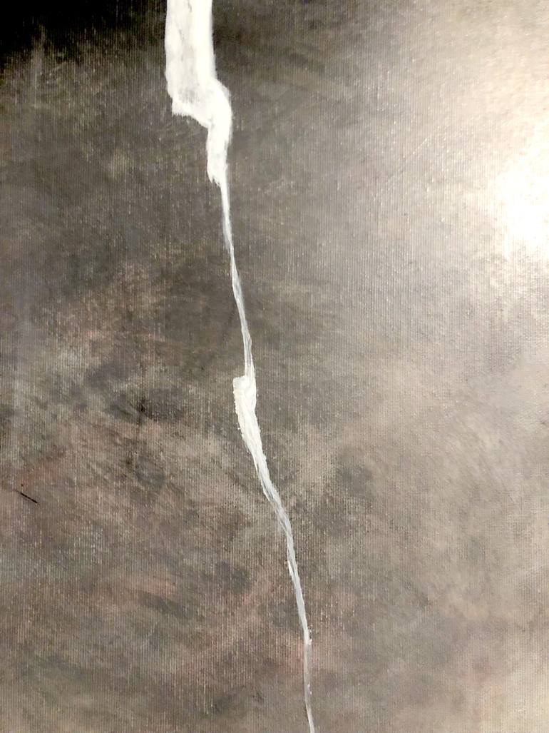 Original Minimalism Abstract Painting by Ursula Radel-Leszczynski