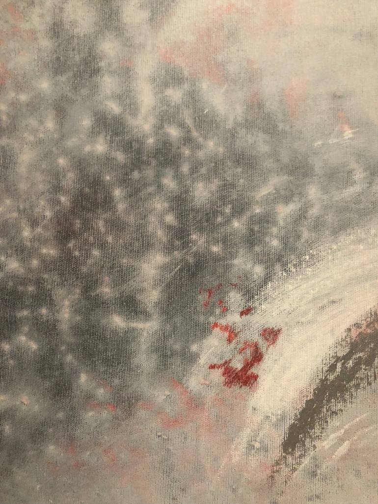 Original Minimalism Abstract Painting by Ursula Radel-Leszczynski