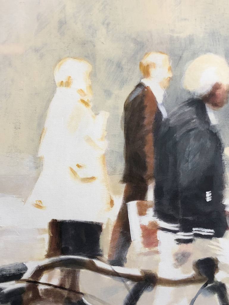 Original Figurative People Painting by Ursula Radel-Leszczynski