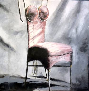 Pink chair (Woman seated) thumb