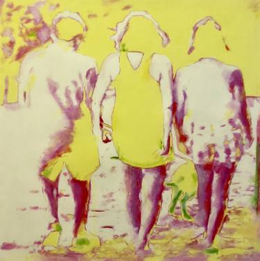 Print of Abstract People Paintings by Ursula Radel-Leszczynski