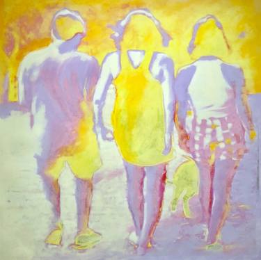 Print of Abstract People Paintings by Ursula Radel-Leszczynski