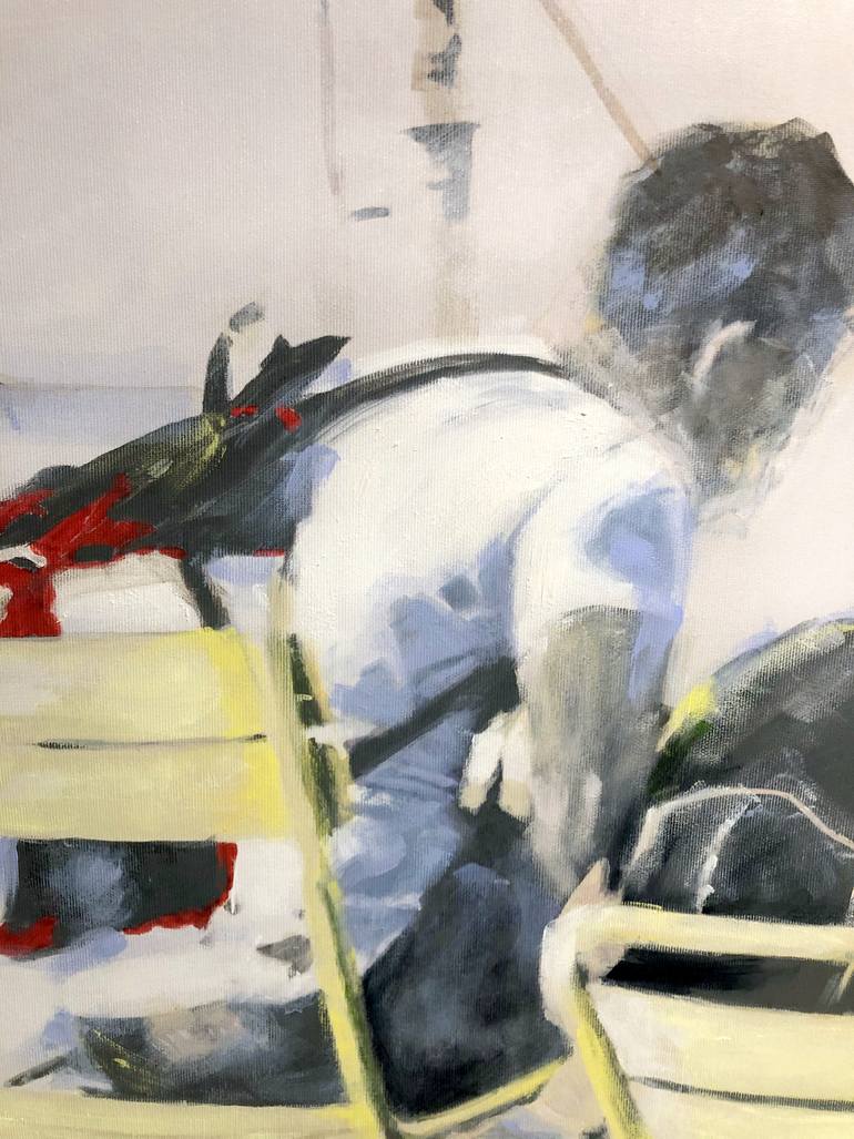 Original Figurative People Painting by Ursula Radel-Leszczynski