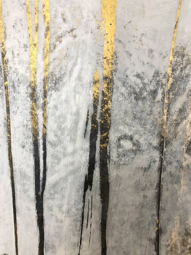 Original Minimalism Abstract Painting by Ursula Radel-Leszczynski