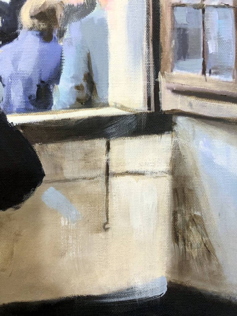 Original Figurative Outer Space Painting by Ursula Radel-Leszczynski