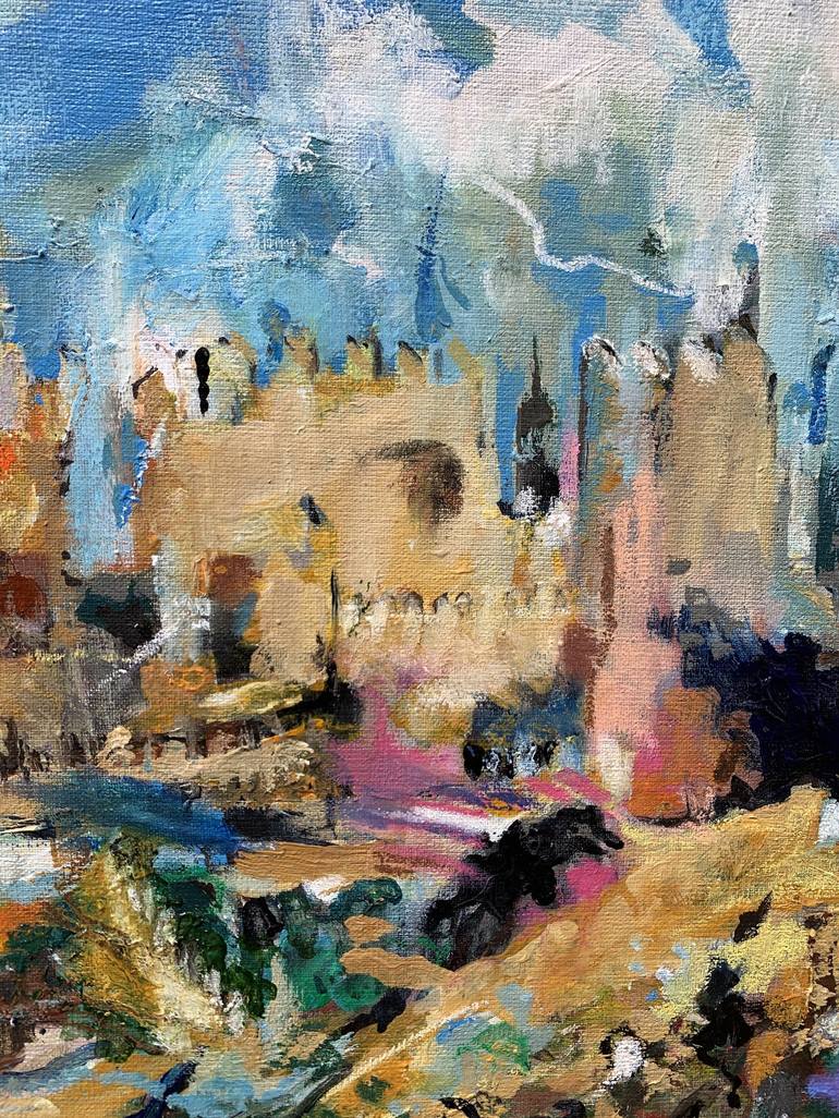 Original Contemporary Cities Painting by Lika Shkhvatsabaia