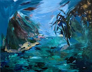 Original Expressionism Seascape Paintings by Lika Shkhvatsabaia