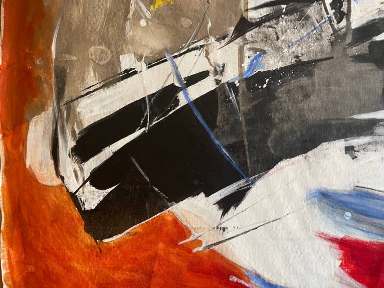 Original Abstract Expressionism Abstract Painting by Lika Shkhvatsabaia