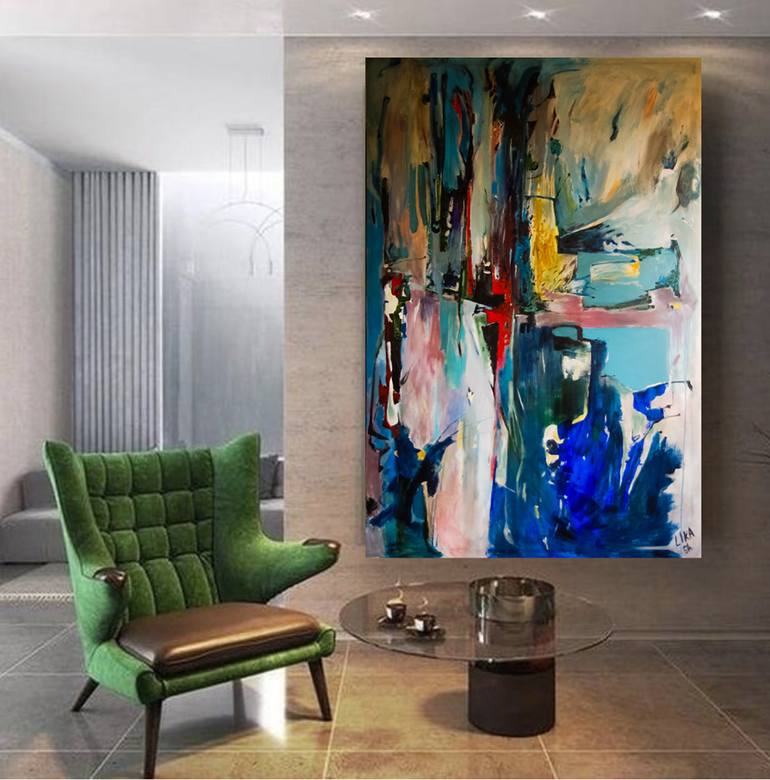 Original Abstract Painting by Lika Shkhvatsabaia