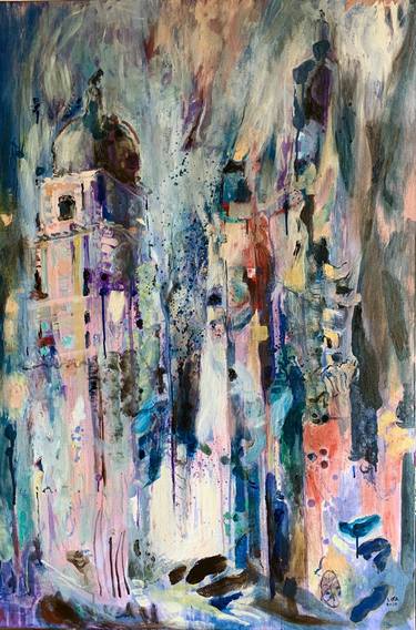 Print of Expressionism Cities Paintings by Lika Shkhvatsabaia