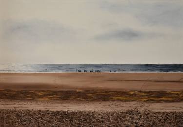 Original Figurative Seascape Painting by Nick Shaw