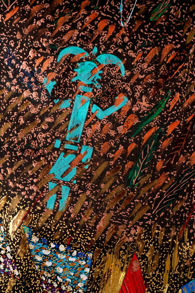 Original Abstract Time Drawing by Rosalinda Kolb