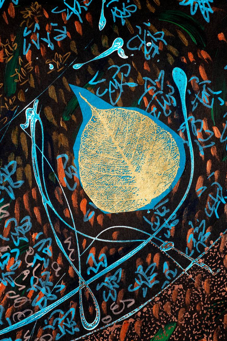 Original Abstract Time Drawing by Rosalinda Kolb
