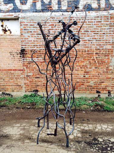 Original Abstract Botanic Sculpture by Luke Russell