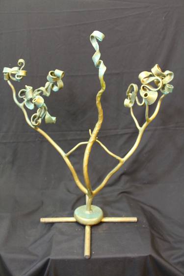 Original Abstract Floral Sculpture by Luke Russell