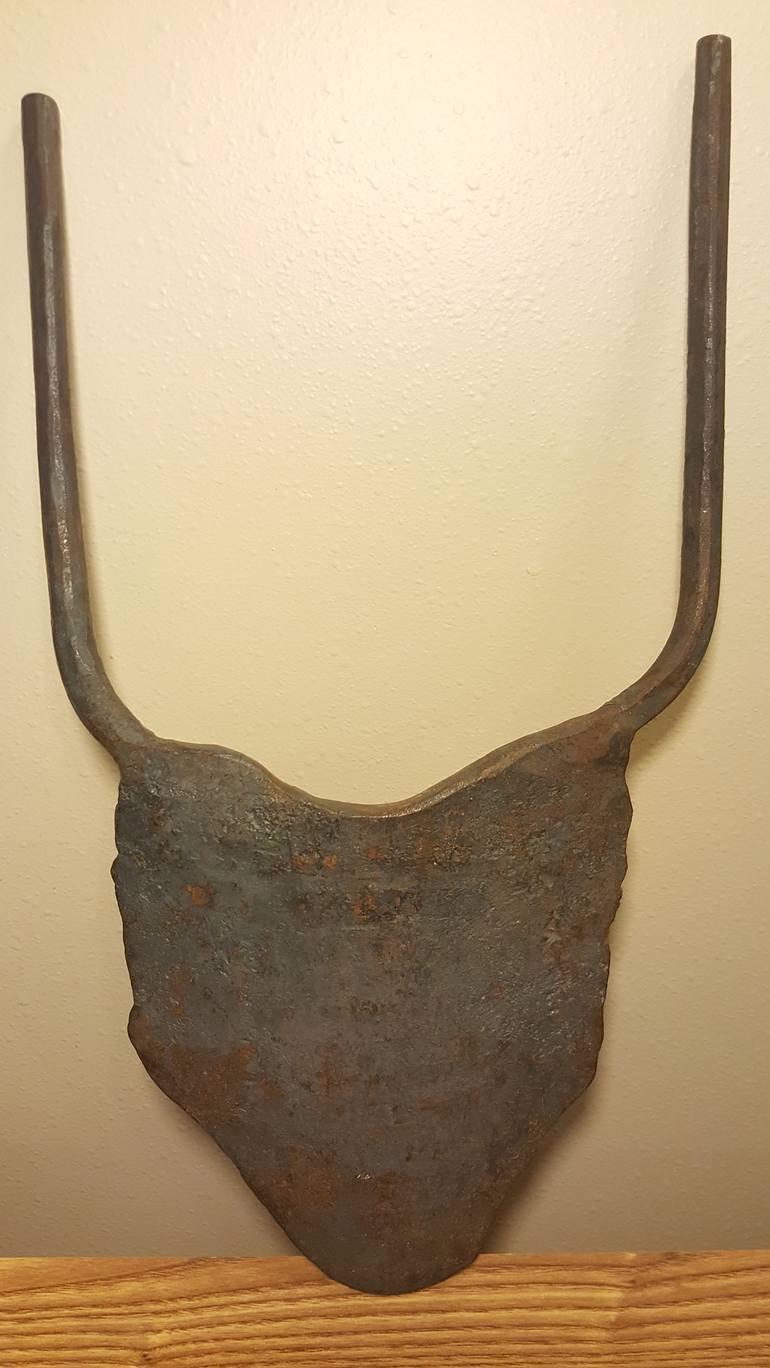 Double Handled Shovel Forged of Single Piece Steel - Print