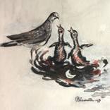 mother and hungry children 2 by biswanath ghosh