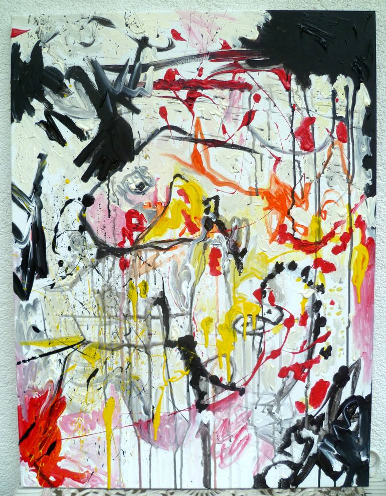 Original Abstract Expressionism Abstract Painting by Conni Lechner