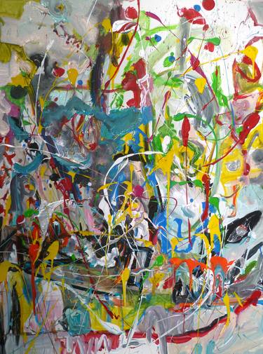 Original Abstract Expressionism Abstract Paintings by Conni Lechner