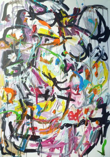Original Abstract Expressionism Abstract Paintings by Conni Lechner