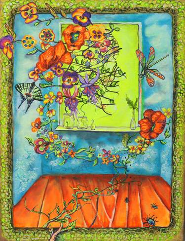 Print of Floral Paintings by Lidia Kuneca