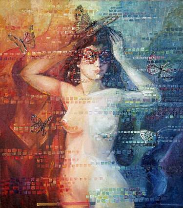 Original Modern Nude Paintings by Volodymyr Slepchenko