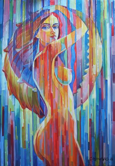 Original Impressionism Nude Paintings by Volodymyr Slepchenko