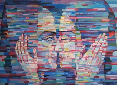 Original Pop Art Love Paintings by Volodymyr Slepchenko