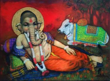 Print of Figurative Religion Paintings by pramod apet