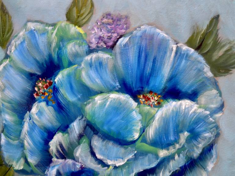 Original Impressionism Floral Painting by Jenny Jonah