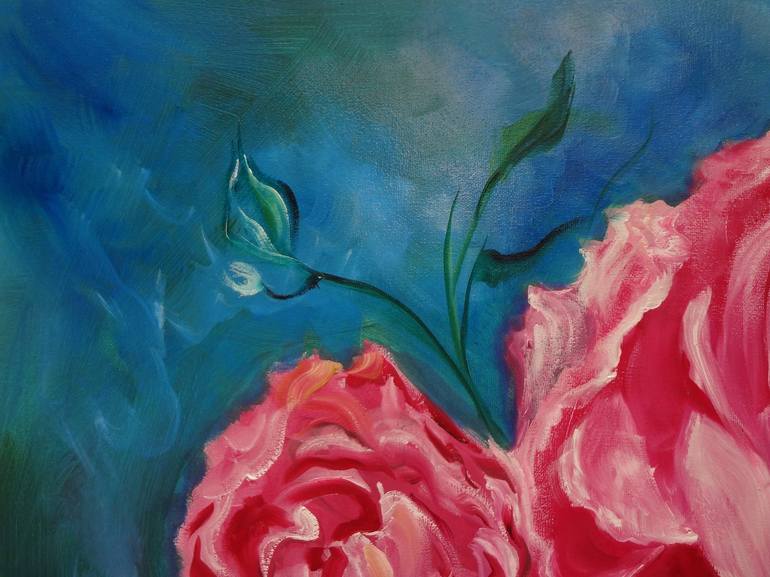 Original Contemporary Floral Painting by Jenny Jonah