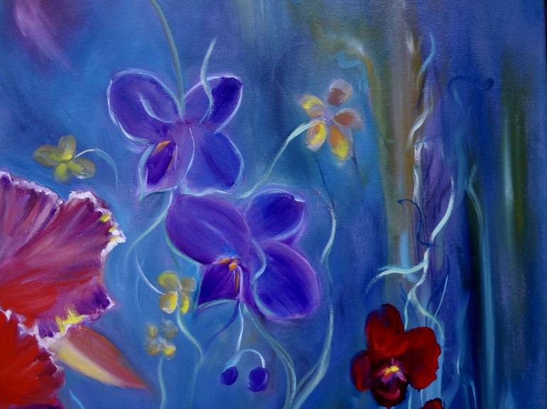Original Contemporary Floral Painting by Jenny Jonah