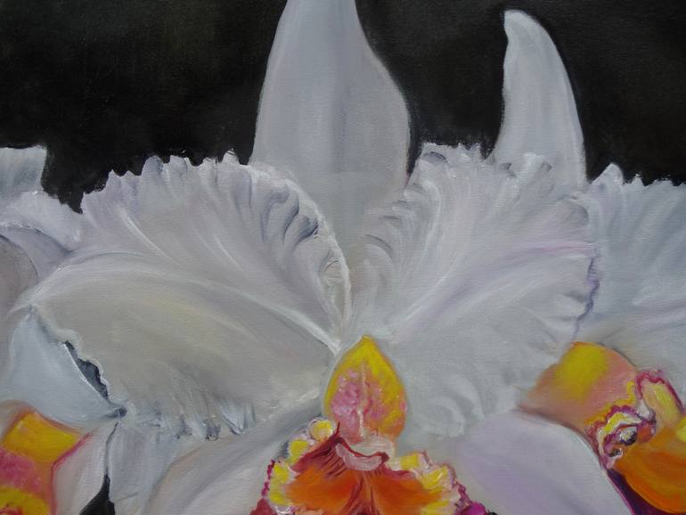 Original Art Deco Floral Painting by Jenny Jonah