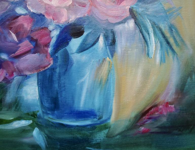 Original Abstract Expressionism Floral Painting by Jenny Jonah