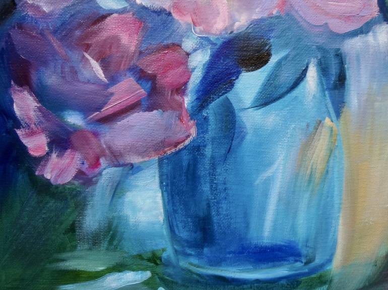 Original Abstract Expressionism Floral Painting by Jenny Jonah