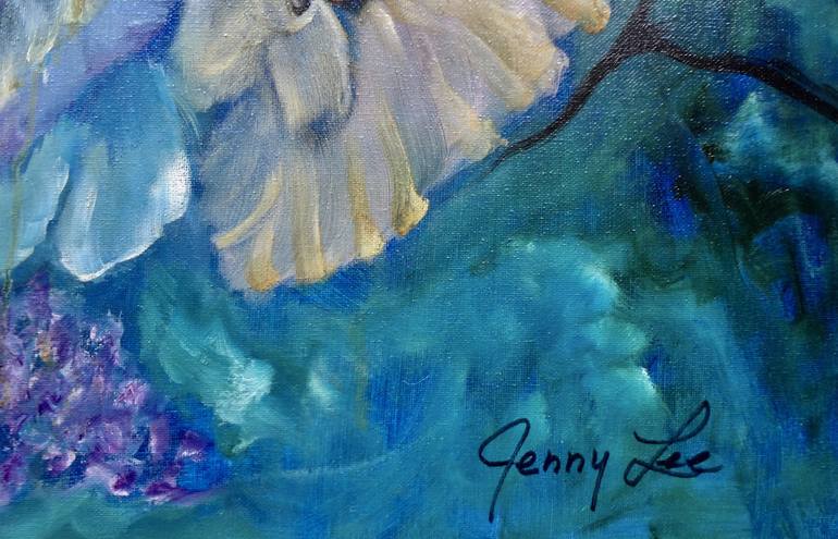 Original Art Deco Floral Painting by Jenny Jonah