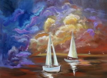 Original Boat Paintings by Jenny Jonah