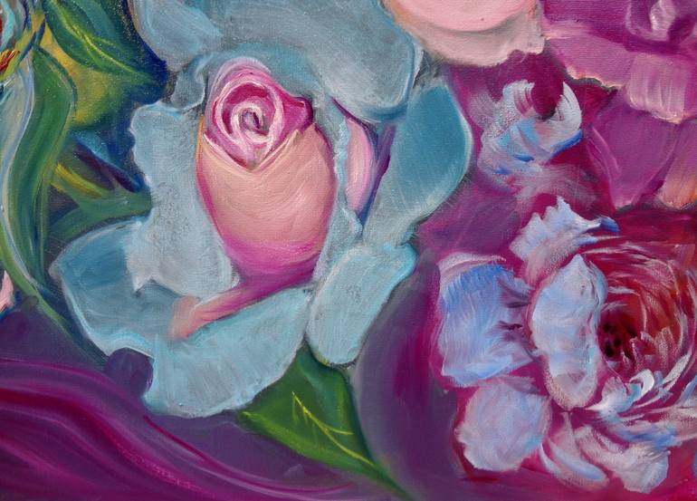 Original Contemporary Floral Painting by Jenny Jonah