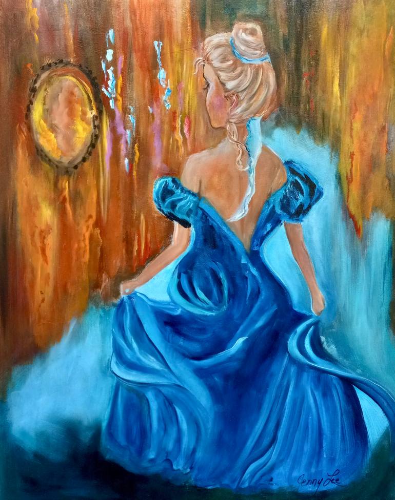 Soft Blue rose Petals Painting by Jenny Jonah | Saatchi Art Germany