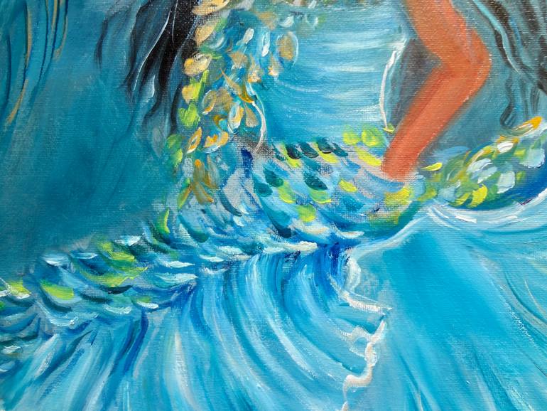 Original Art Deco People Painting by Jenny Jonah