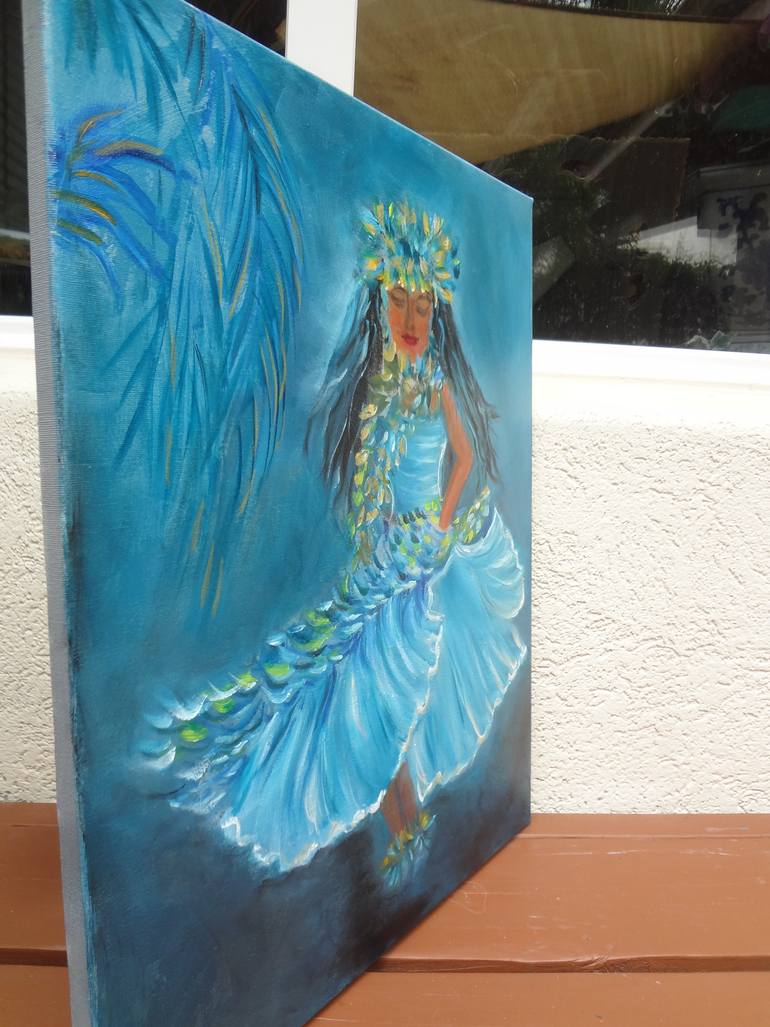 Original Art Deco People Painting by Jenny Jonah